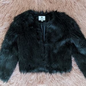Altuzarra for Target black faux fur jacket